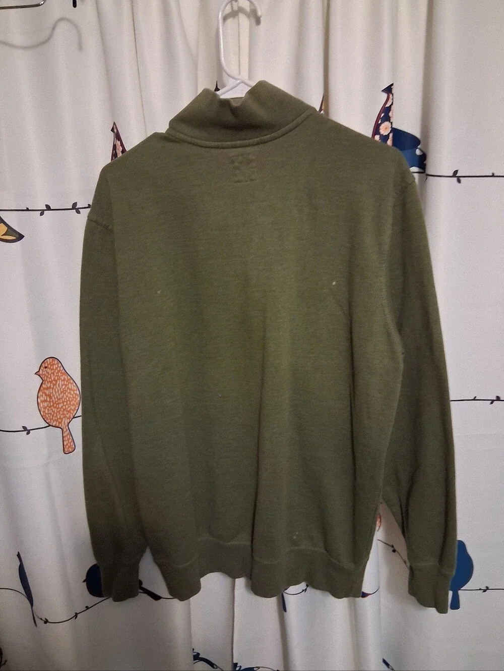 Dockers Olive Quarter-Zip Mens Sweater Size  L